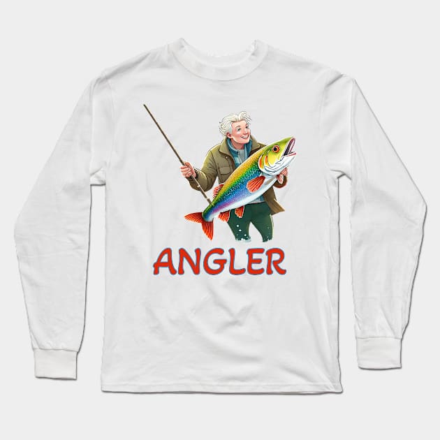 Angler Long Sleeve T-Shirt by ArtShare